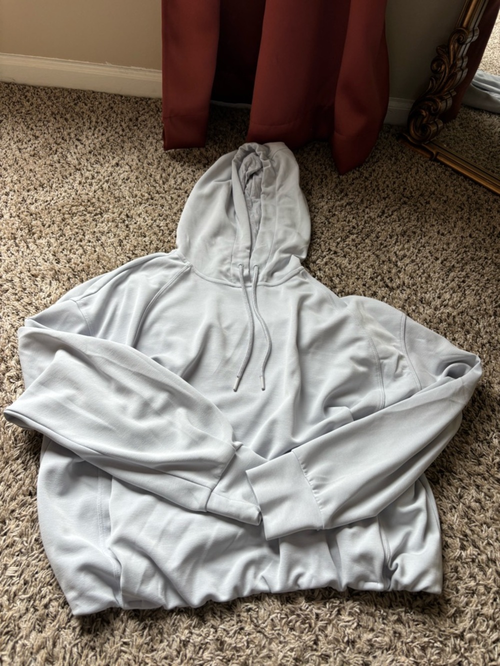 Athleta Light Gray Hooded Pullover